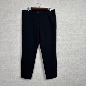 Escada Pants Womens‎ 44/US 14 Black Business Casual Straight Leg Minimalist Prep
